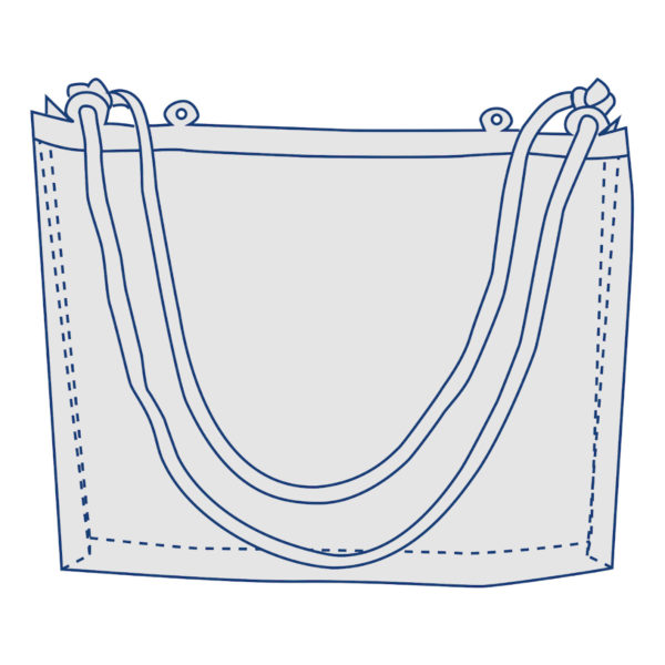 La Boutique Surfilm : Sac poignées cordelettes à soufflets latéraux