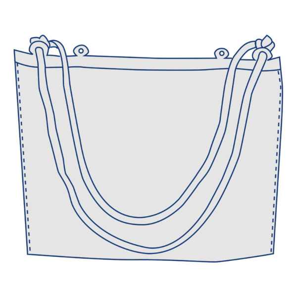 La Boutique Surfilm : Sac poignées cordelettes sans soufflets